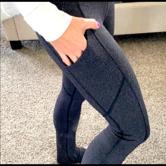 lululemon athletica Pants - Lululemon Grey/Black Full Length Leggings